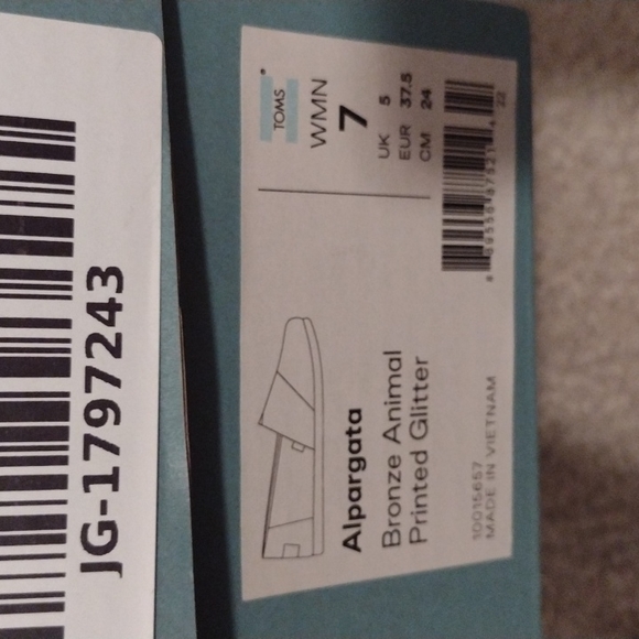 Toms Alpargata Bronze Animal Printed Glitter - Picture 7 of 7